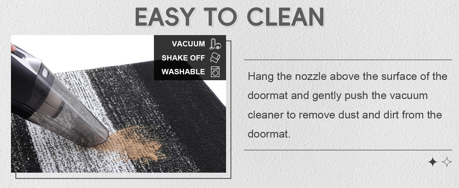 Килимок для дому Homaxy, чорний, 43x76 см, антиковзаюча, для собак, вхідні двері, машинне прання