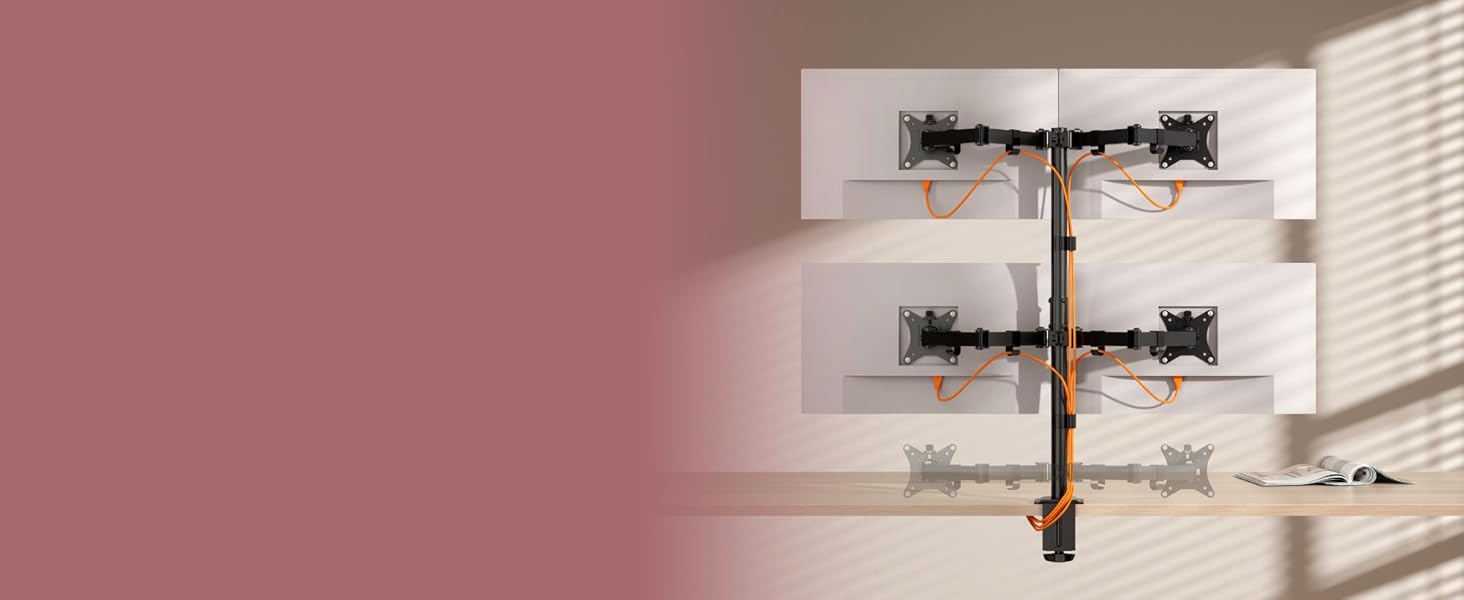 Кріплення для моніторів VonHaus на 4 монітори (13-32
