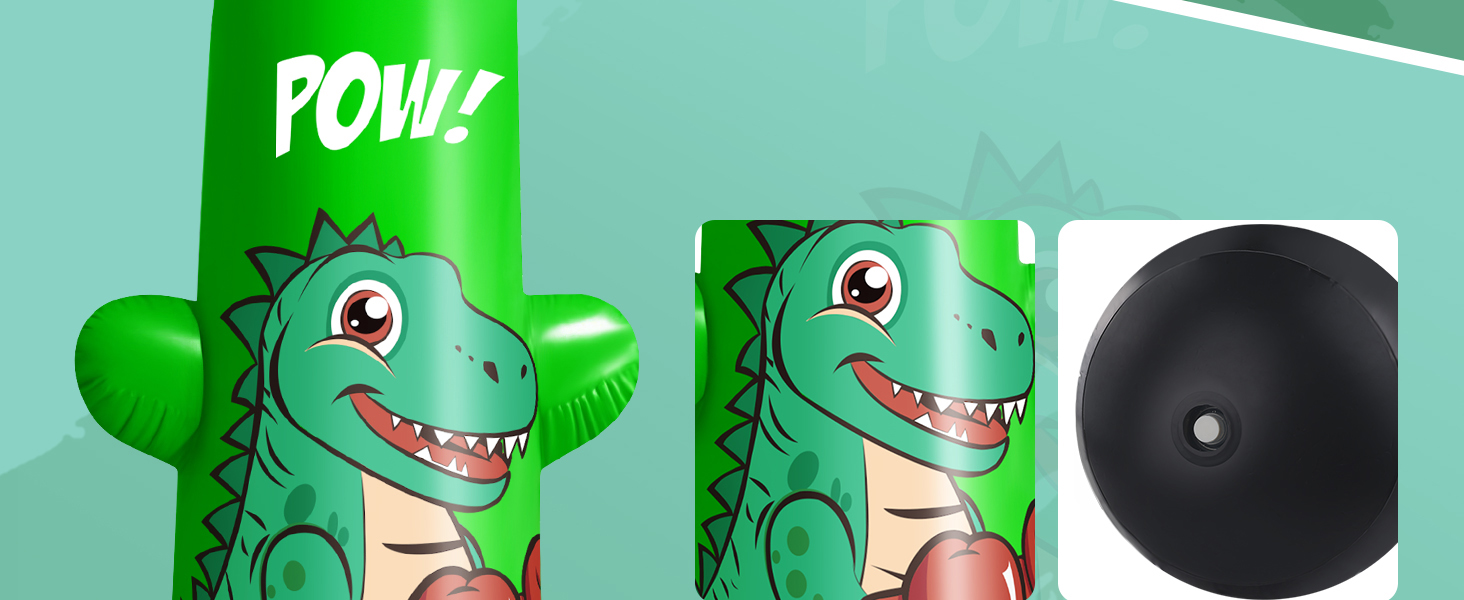 Надувний боксерський мішок JUOIFIP 120 см для дітей. Підходить для MMA, карате, таеквондо, збірка енергії