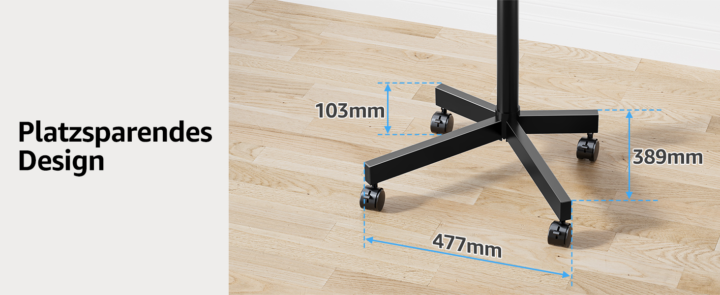 Телевізійна тумба MOUNTUP на колесах для LED/LCD/Plasma телевізорів 23-60 дюймів, до 35 кг, VESA 400x400 мм, з регулюванням висоти та нахилу