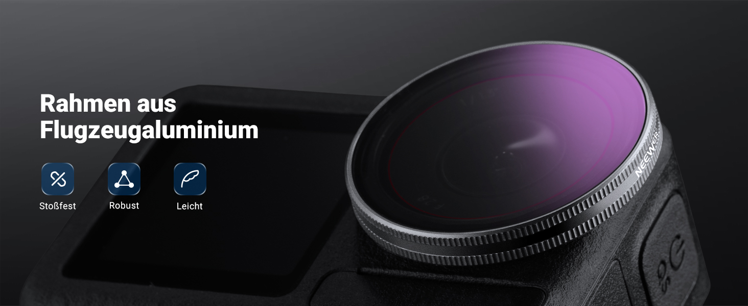 Набір фільтрів NEEWER CPL + ND для DJI Osmo: CPL, ND8/16/32/64/1000, HD, для екшн-камер