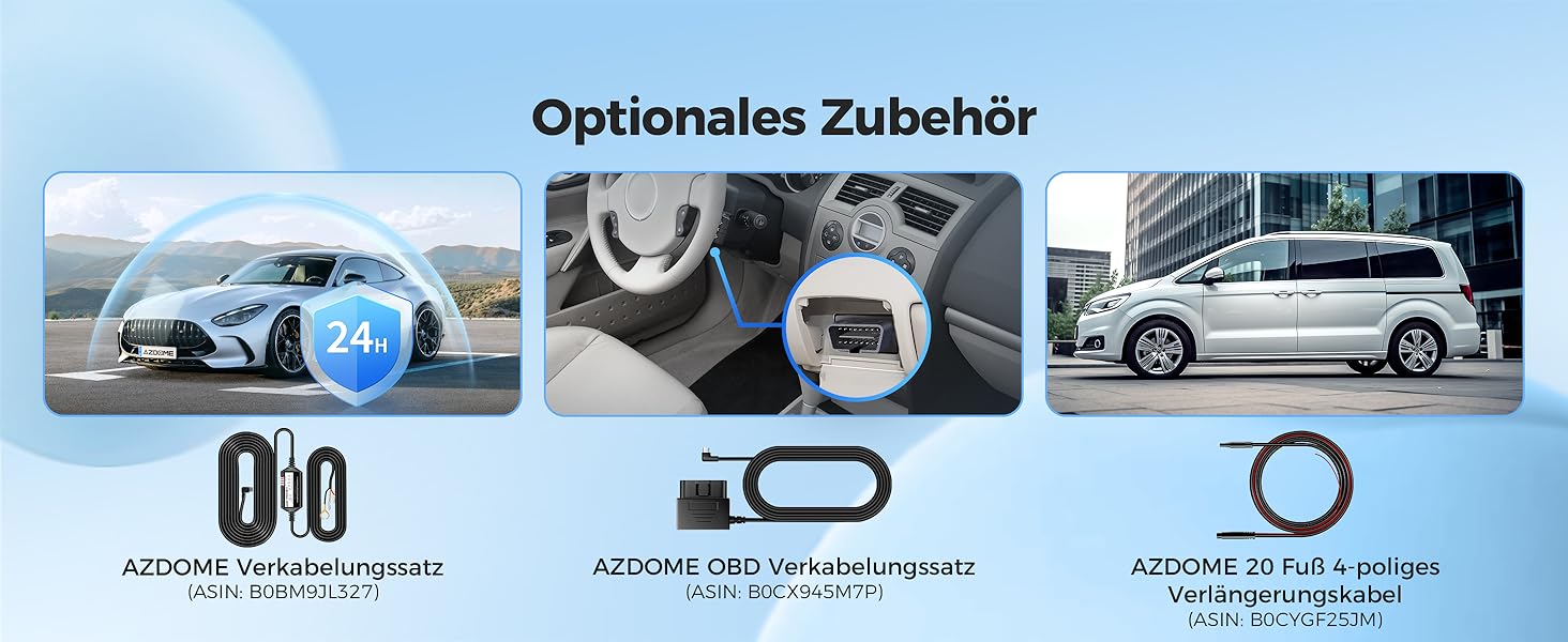 Відеореєстратор AZDOME GS63H Pro 4K з WiFi, GPS, Нічне бачення, 170° та Park Monitoring