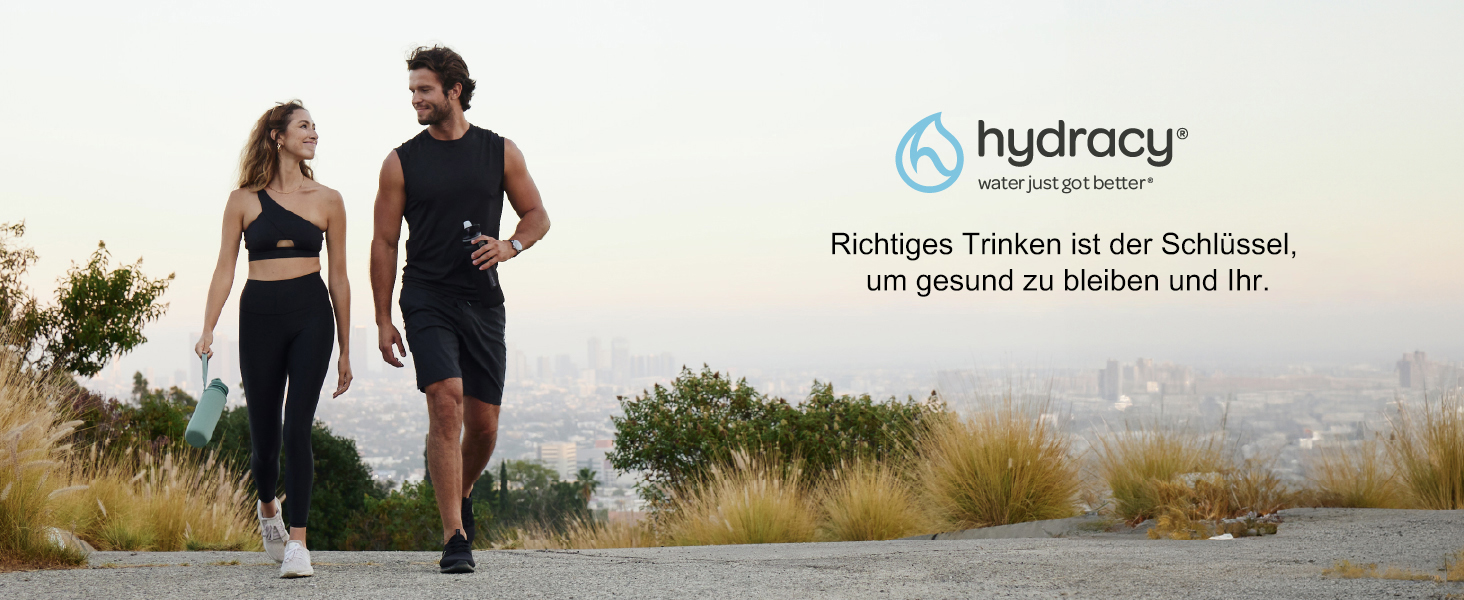 Пляшка для води Hydracy з соломинкою та мітками часу 2л - Спортивна пляшка без BPA, герметична, не конденсується - Moonlight Green