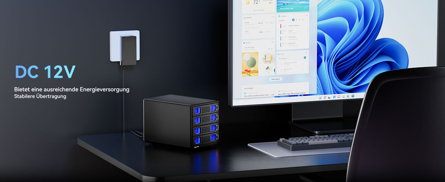 Зовнішній HDD-корпус на 4 слоти для 2.5/3.5