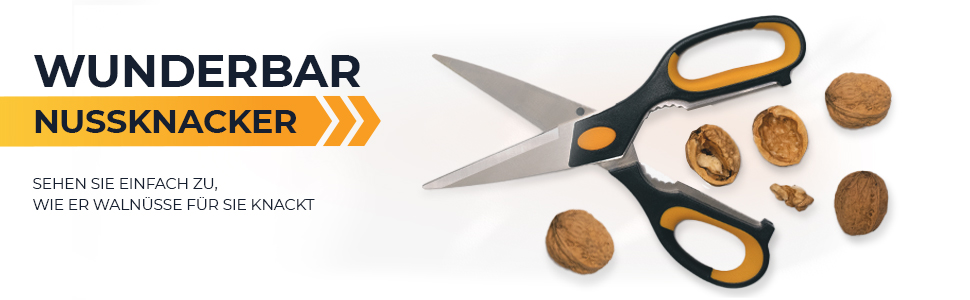 Кухонні ножиці Deiss PRO Heavy Duty з нержавіючої сталі - універсальні, для птиці, риби, м'яса, салатів та зелені