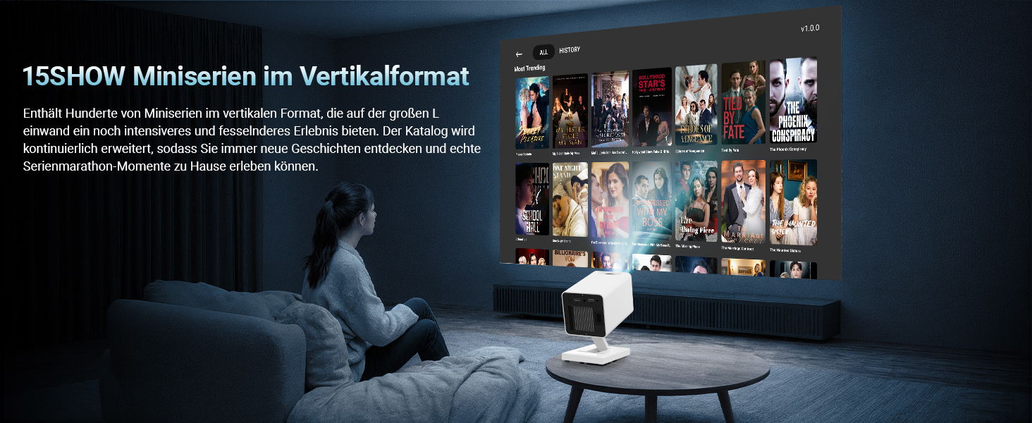 Портативний проєктор Mini Beamer 4K/1080P з Wi-Fi 6 та Bluetooth 5.4, Auto Keystone, 200 дюймів, сумісний з ноутбуками, смартфонами та TV