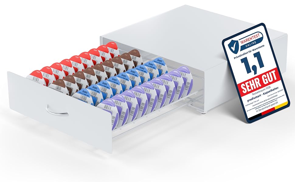 Тримач для капсул Tassimo Prodiumart: елегантний диспенсер на 64 капсули, для кавової станції