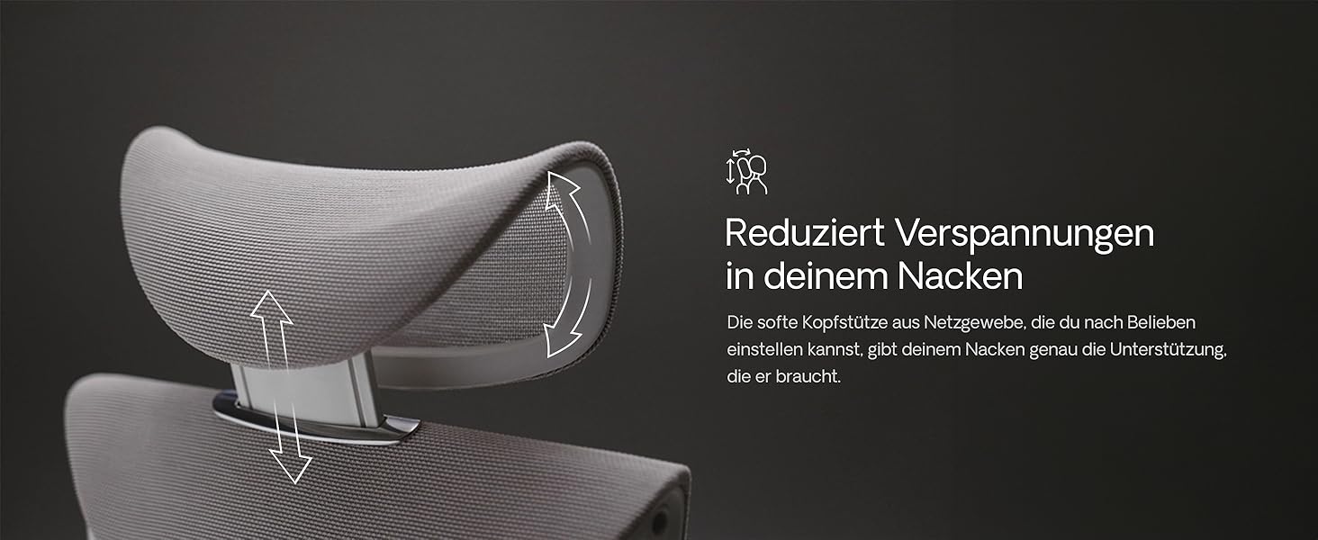 Офісний стіл Desktronic з регулюванням висоти та підтримкою попереку | Комп'ютерний стілець з широким м'яким сидінням (Сірий)