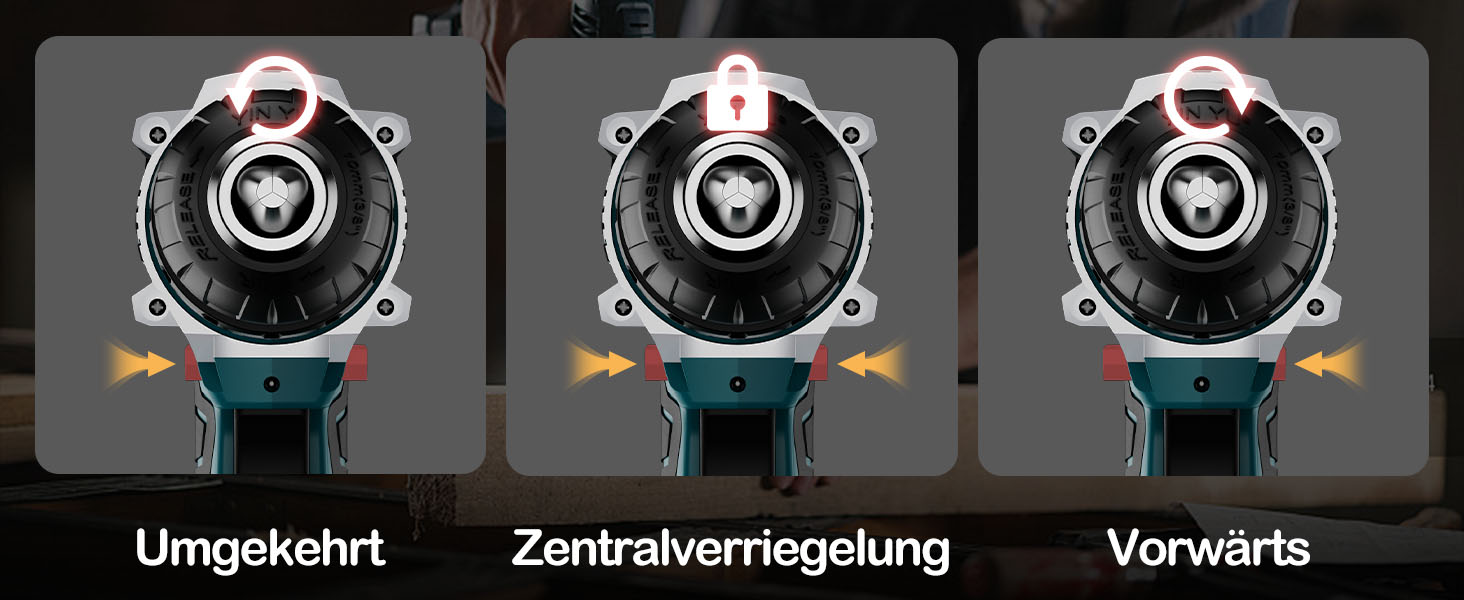 Акумуляторний шуруповерт Sundpey 21V з 2x2000mAh акумулятором, 45 Нм, 2 швидкості, 18+1 момент, патрон 10мм, набір 19шт для дому та DIY, блакитний