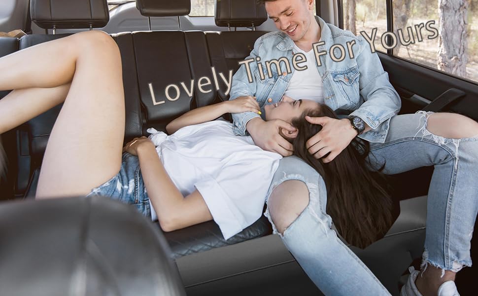 Надувний матрац для авто, чорний, з двома подушками та насосом. Підходить для кемпінгу, відпочинку та тематичних вечірок на природі. Чудовий подарунок друзям.