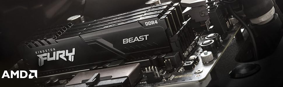 Kingston FURY Beast 32GB (2x16GB) DDR4 3600MHz CL18 Комп'єкт оперативної пам'яті для ПК