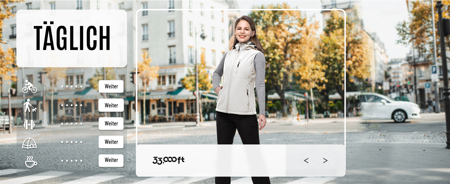 Жіночий софтшеллова жилетка 33000ft з капюшоном, флісовою підкладкою, водонепроникна та вітрозахисна спортивна жилетка з 5 кишенями для їзди на конях, бігу, походів, XXL, чорний