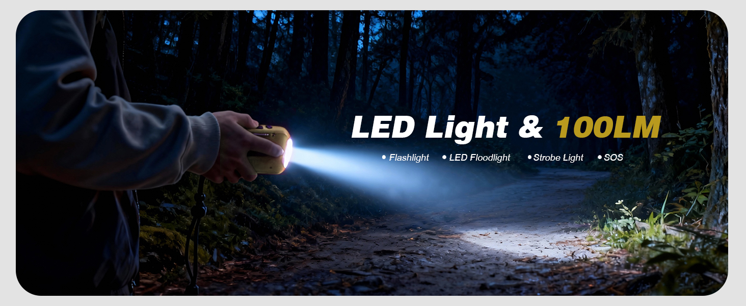 Радіоприймач Kurbelradio з підключенням навушників, AM/FM/SW, сонячне аварійне радіо, акумулятор 2000mAh, Power Bank, радіо на батарейках, будівельне радіо з приймачем світу, SOS ліхтарик для аварійного спорядження (297-Khaki)