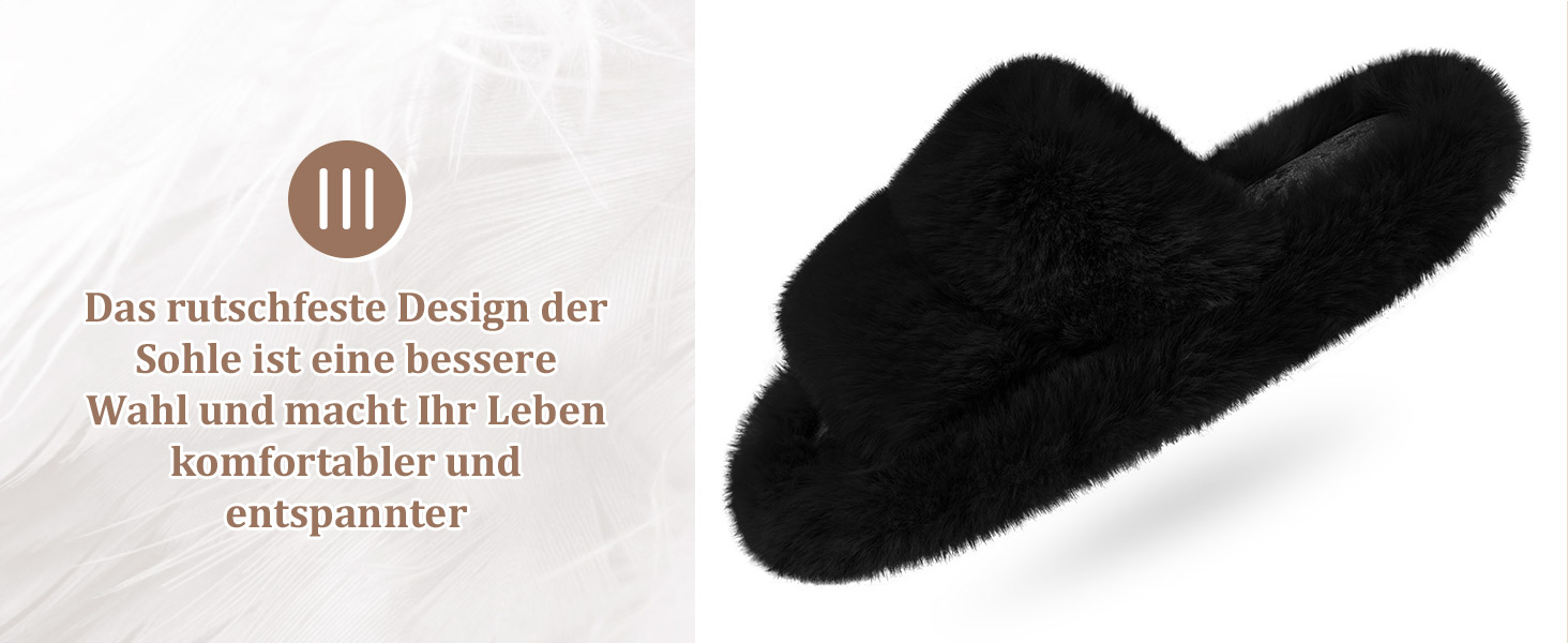 Жіночі тапочки з м'якою підкладкою, антиковзні, теплі, пухнасті, відкриті, для дому та вулиці, розмір 36/37 EU, 2 кольори