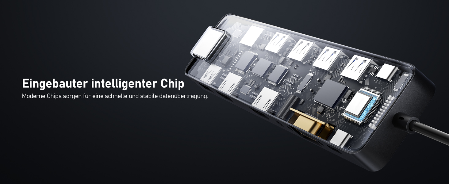 Док-станція USB-C хаб 13-в-1 з підтримкою 2 моніторів 4K HDMI, VGA, Ethernet, USB 3.0/2.0, PD 100W, SD/TF, AUX для Windows/Mac/Dell/HP