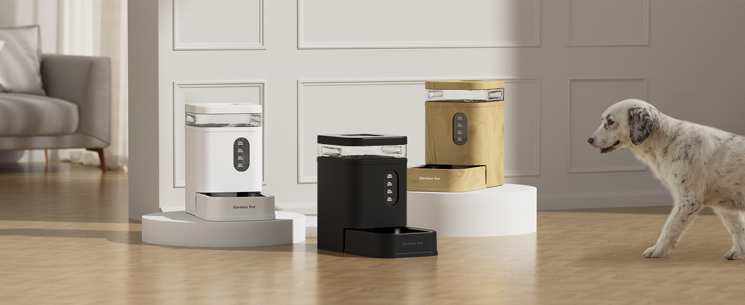Автоматичний диспенсер води для собак та котів Gardner Pet 6.5L, годівниця, не потребує електрики, з нержавіючою чашею, BPA-free, чорний