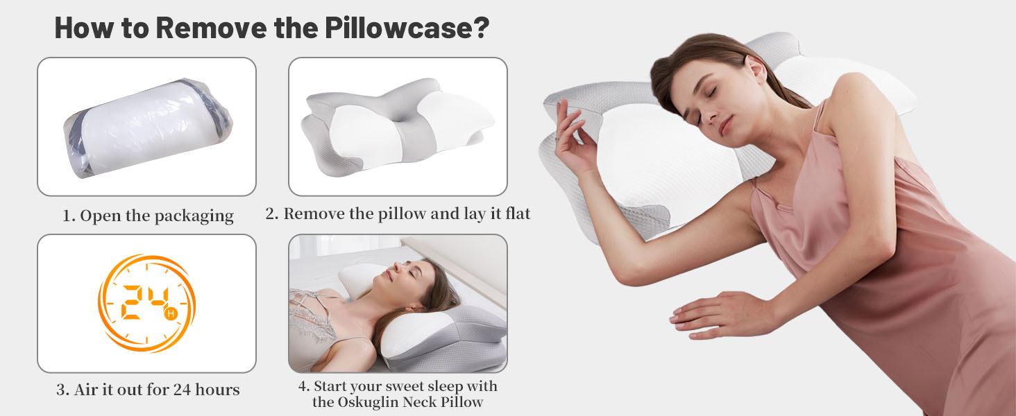 Ортопедична подушка для шиї 2-в-1 з ефектом пам'яті (Memory Foam), з регулюванням висоти