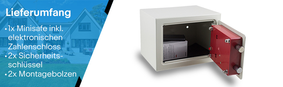 Електронний мінісейф Safe Tresor для стін - настінний сейф, сейф у шафу, світло-сірий