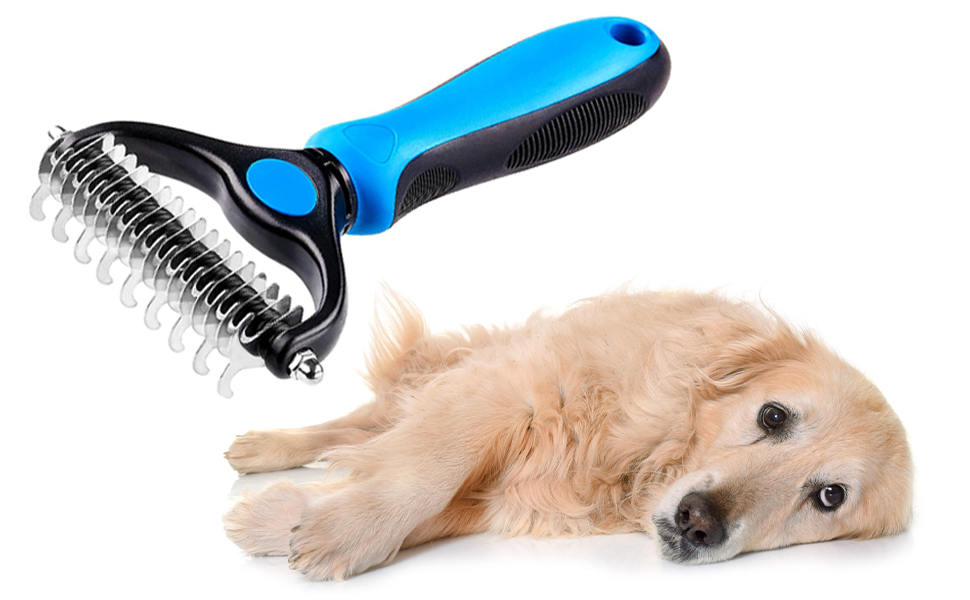 Щітка для вичісування підшерстка собак та котів, професійна для видалення ковтунів та шерсті