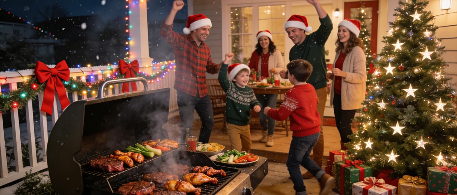 Набір аксесуарів для гриля з нержавіючої сталі, 28 предметів. Ідеальний для відпочинку на природі, кемпінгу та як подарунок на День батька, День народження або Різдво. З кейсом для зберігання.