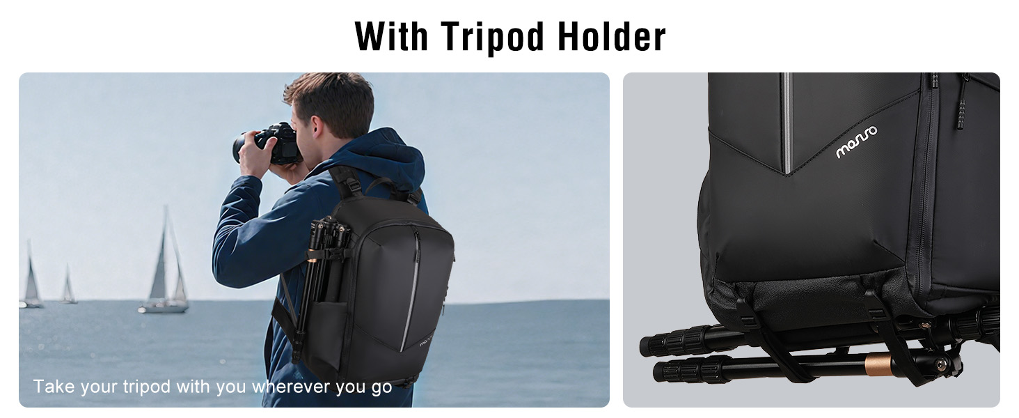 MOSISO Рюкзак для фотокамери, водонепроникний, для Canon/Nikon/Sony, з відділенням для ноутбука 16