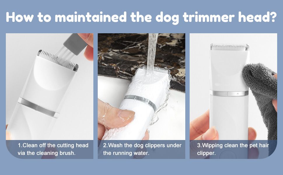 Професійна шерстьрізка для собак та котів Hoofun 4-в-1, IPX7, бездротова, з 4 насадками