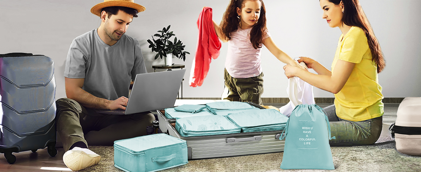 Органайзер для валізи Chijoo (12 шт, чорний) – Набір кубиків для пакування, аксесуари для подорожей