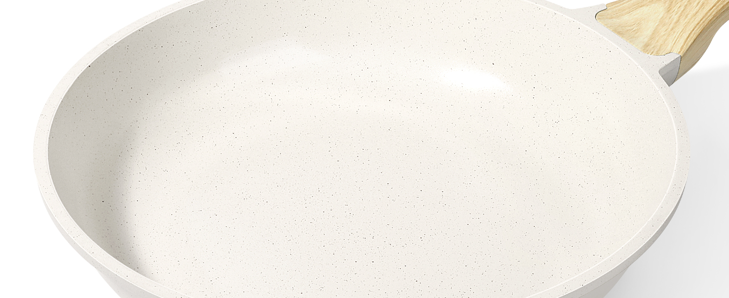 Гіпп Сковорода керамічна 24 см з антипригарним покриттям, для всіх типів плит, без PFOA/PFOS, біла