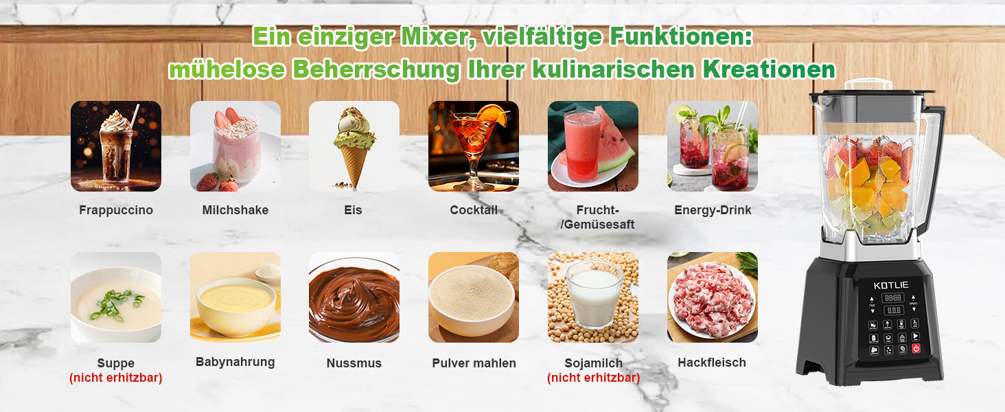 Міксер настільний KOTLIE NY-8088EJA, 2л, 7 функцій, самоочищення
