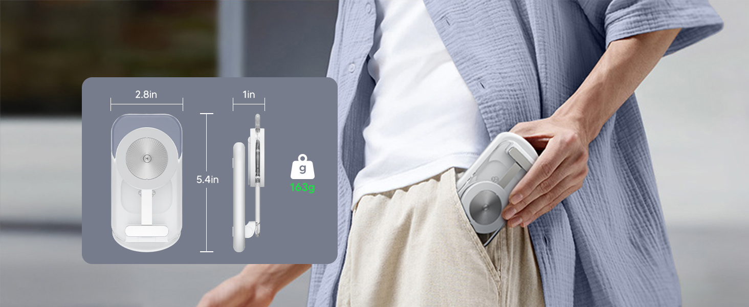 Зарядний пристрій MagSafe 3-в-1 для iPhone та Apple Watch, складний, білий (Elfenbeinweiß)