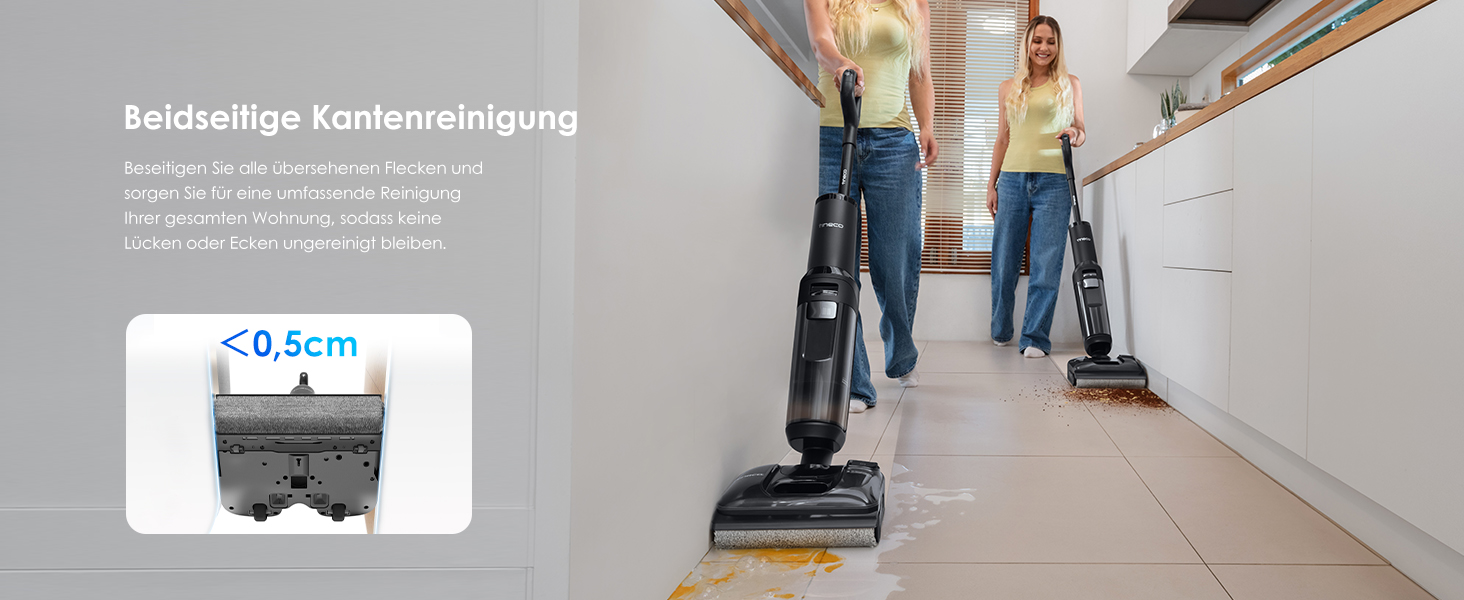 Вертикальний миючий пилосос Tineco Floor ONE S7 Stretch з функцією FlashDry та DualBlock