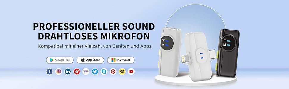 USB-C Беспроводной петличный микрофон 2-в-1 для iPhone, с шумоподавлением KI, мини-микрофон для видеоблогинга, видео, подкастов, интервью, TikTok, YouTube - Черный (2 TX + 1 RX) A5-Basic Black (2 в 1)