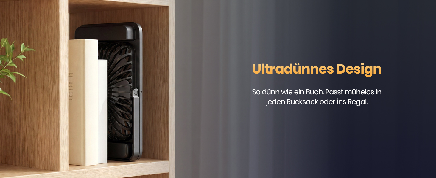 Вентилятор для кемпінгу Warmco 20000mAh з лампою та дисплеєм, 15-48 годин роботи, тихий, ультратонкий, з гачком, USB, чорний