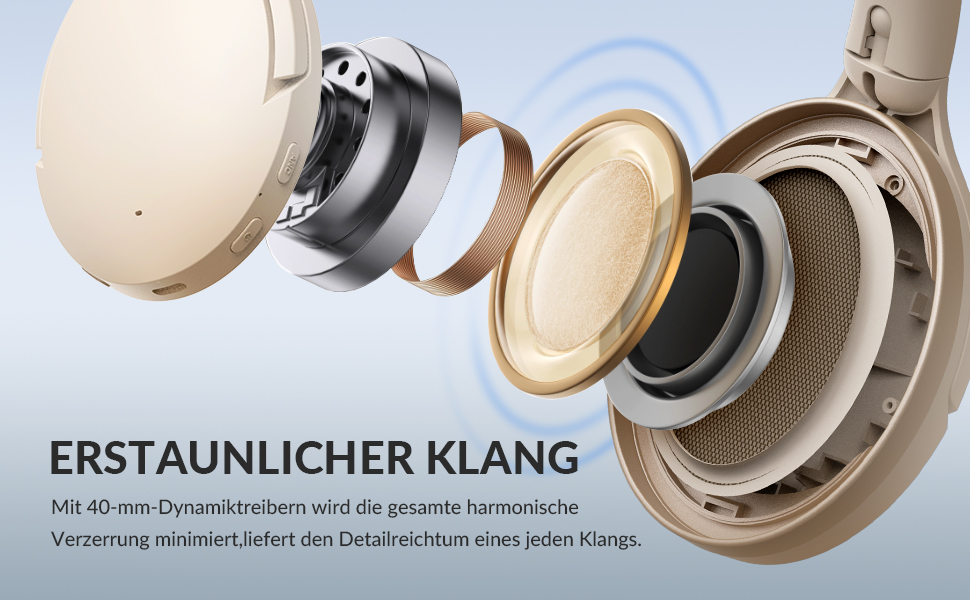 TONEMAC H3 Bluetooth навушники: активне шумозаглушення, Hi-Res звук, 80 годин роботи, комфортні амбушюри, для дому та подорожей