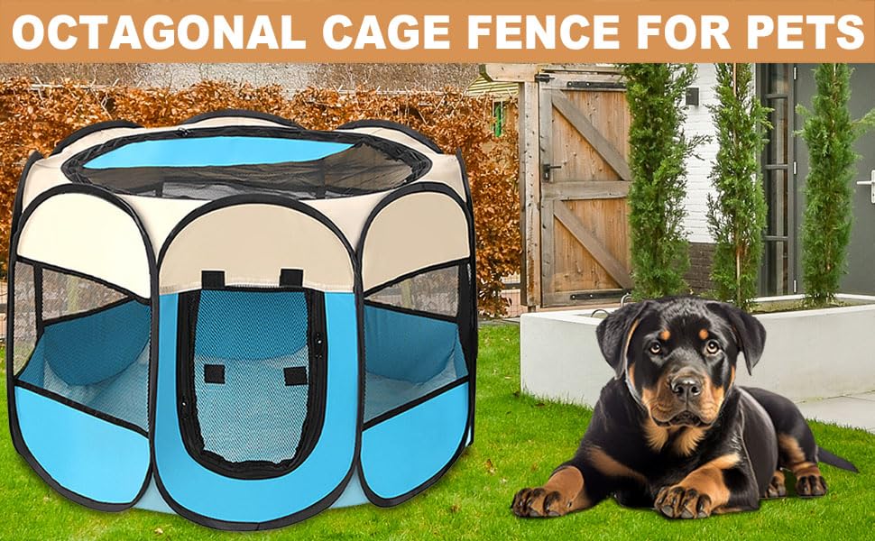 Портативний вольєр для цуценят, вольєр для собак, клітка для котів, вольєр для кроликів (сірий, S, 8). Сірий, 8, S