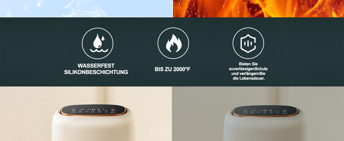 Термостійкий килимок під фритюрницю, термостійкий килимок з силікону для кухонних стільниць, захист стільниці, неслизький та водонепроникний (срібний, 60x40 см)