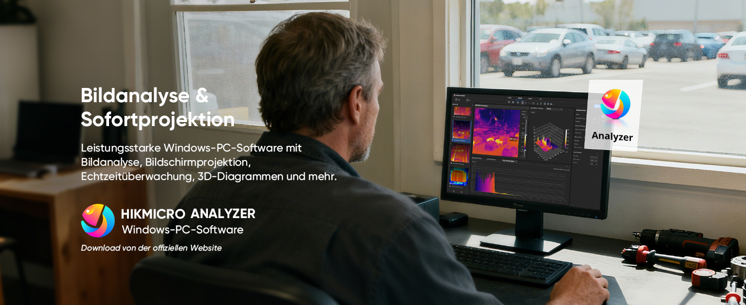 HIKMICRO E01 Тепловізійна камера SuperIR: портативна інфрачервона камера з лазерним покажчиком, роздільна здатність 240x240, діапазон температур -20°C - 400°C, частота оновлення 20Hz