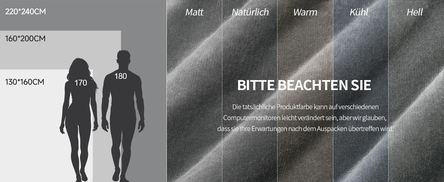 Плед KANKAEU 160x200 см, теплий та м'який, двосторонній фланель та шерпа, для дивану, ліжка, подарунок сірого кольору