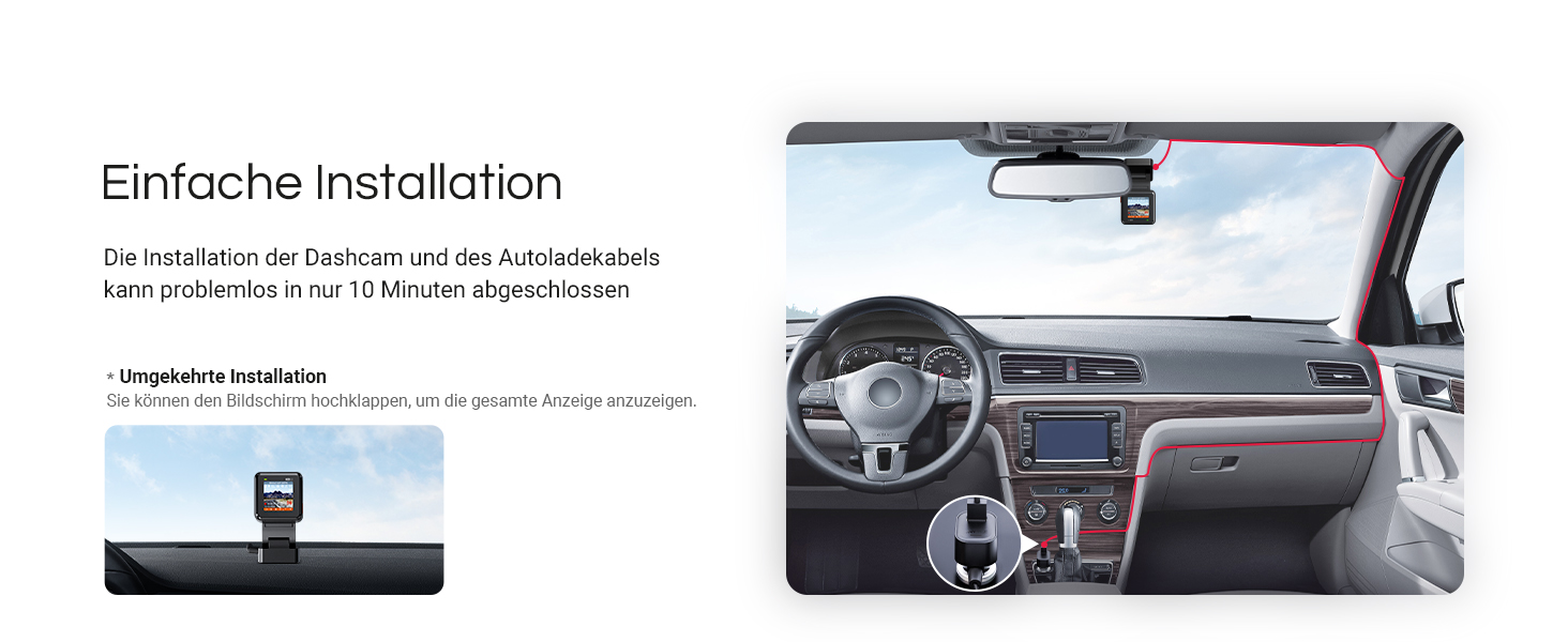 Відеореєстратор VANTRUE E1 Pro 4K HDR STARVIS: Автомобільний відеореєстратор з GPS, Wi-Fi, нічним баченням та паркувальним режимом