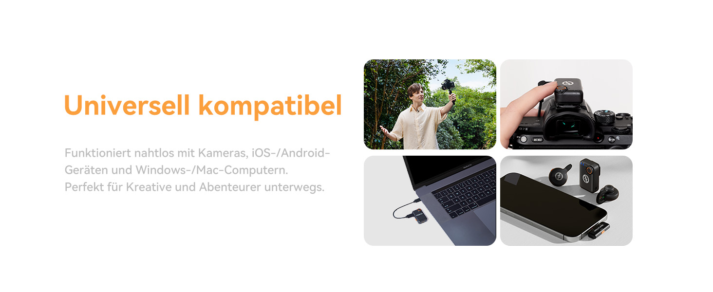 Hollyland Lark M2S Бездротовий мікрофон-лапка з USB-C для iPhone 15/16 та Android, кліпса Titan, Plug-and-Play, шумозаглушення, 300 м радіус дії, 27 годин роботи від акумулятора для Vlogging (2 передавачі + 2 приймачі + зарядний пристрій), Чорний