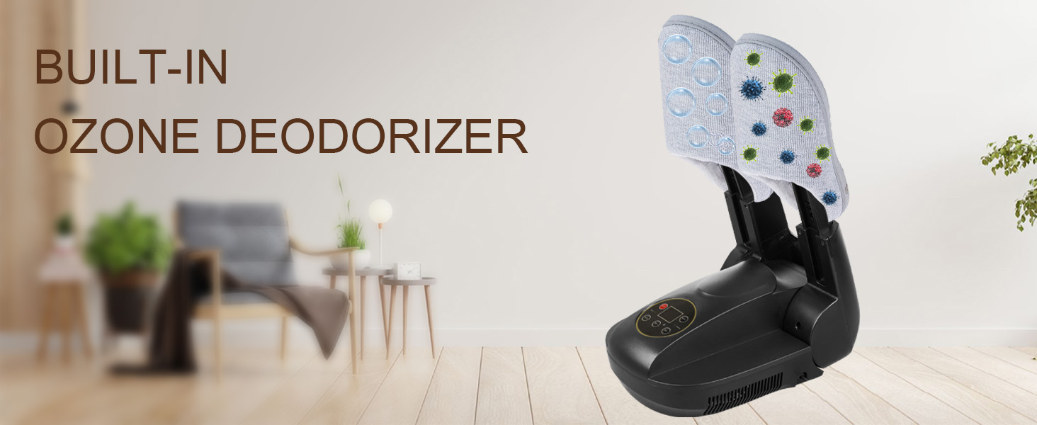 Електричний сушильник для взуття з озоном - сушильник для взуття, черевиків, рукавичок, шапок, лижних черевиків. Швидке сушіння теплом, компактний, розкладний дизайн.