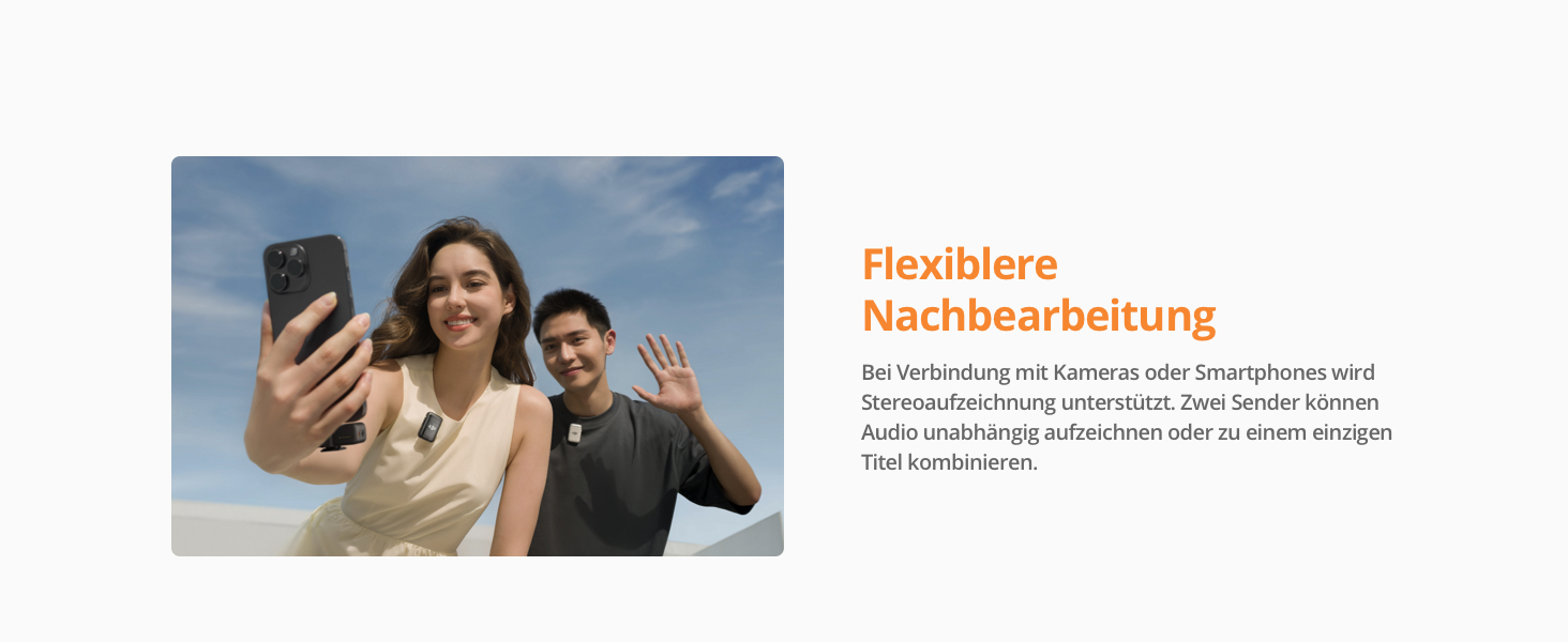 DJI Mic 2: Бездротовий мікрофон-петличка (2 передавача + 1 приймач + зарядна станція) для камери, смартфона, влогів, з шумозаглушенням, 48 кГц, 32-біт Float, 250 м радіус дії