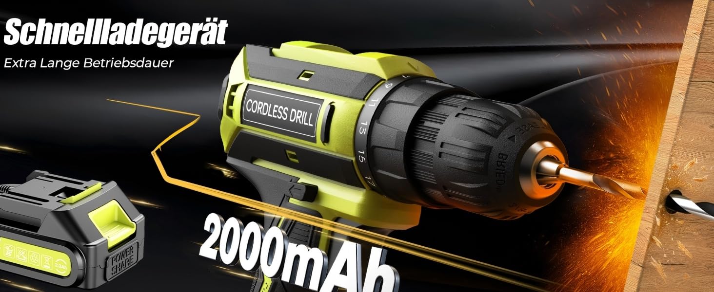 Акумуляторний шуруповерт-дрель 20V, 56 шт. в наборі, 42Nm, LED-підсвітка, для дому та ремонту