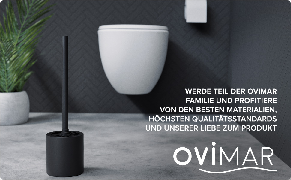 Набір для чищення унітазу Skrova | Силіконова щітка для унітазу | Стійка | Чорний матовий | Змінний насадка | Сучасний дизайн