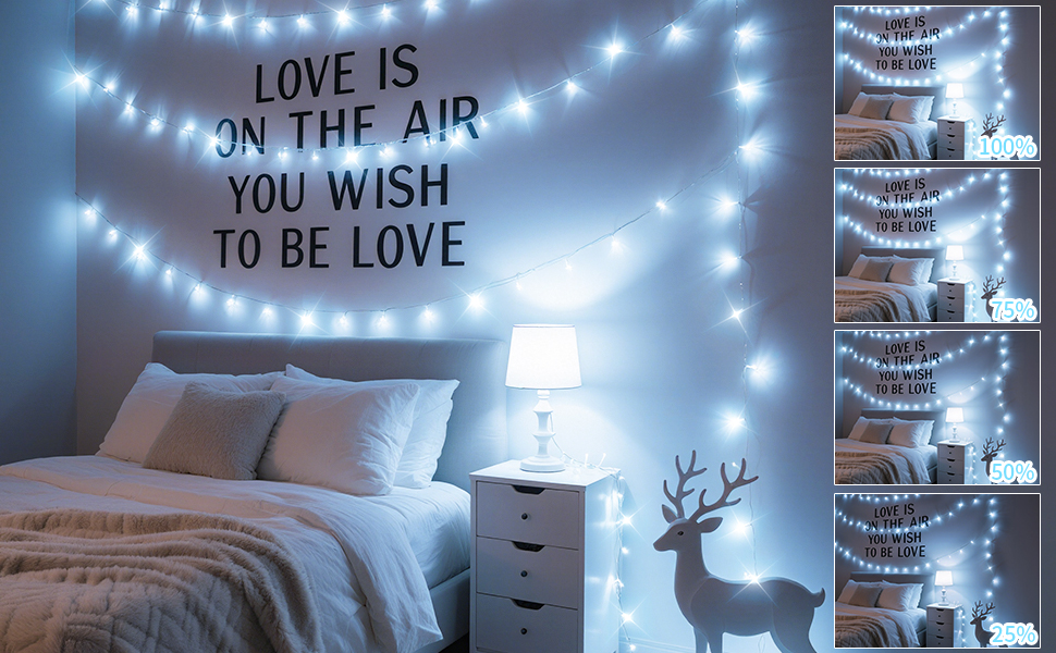 Льод-гірлянда LED 1400 LED: тепле світло, водонепроникна, на батарейках, з пультом, для дому та саду, вечірки, весілля, балкона, ялинки