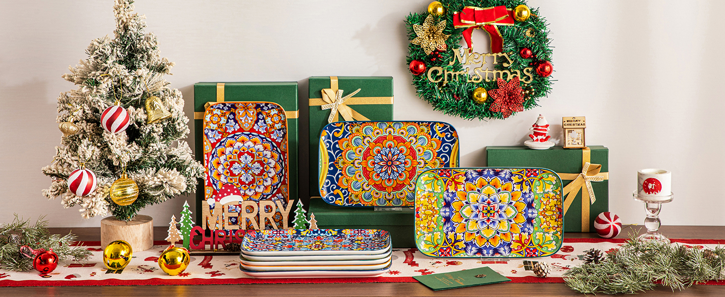 Набір сервіровочних тарілок Vancasso Simi, 4 шт., 30,8 x 19 x 2,4 см