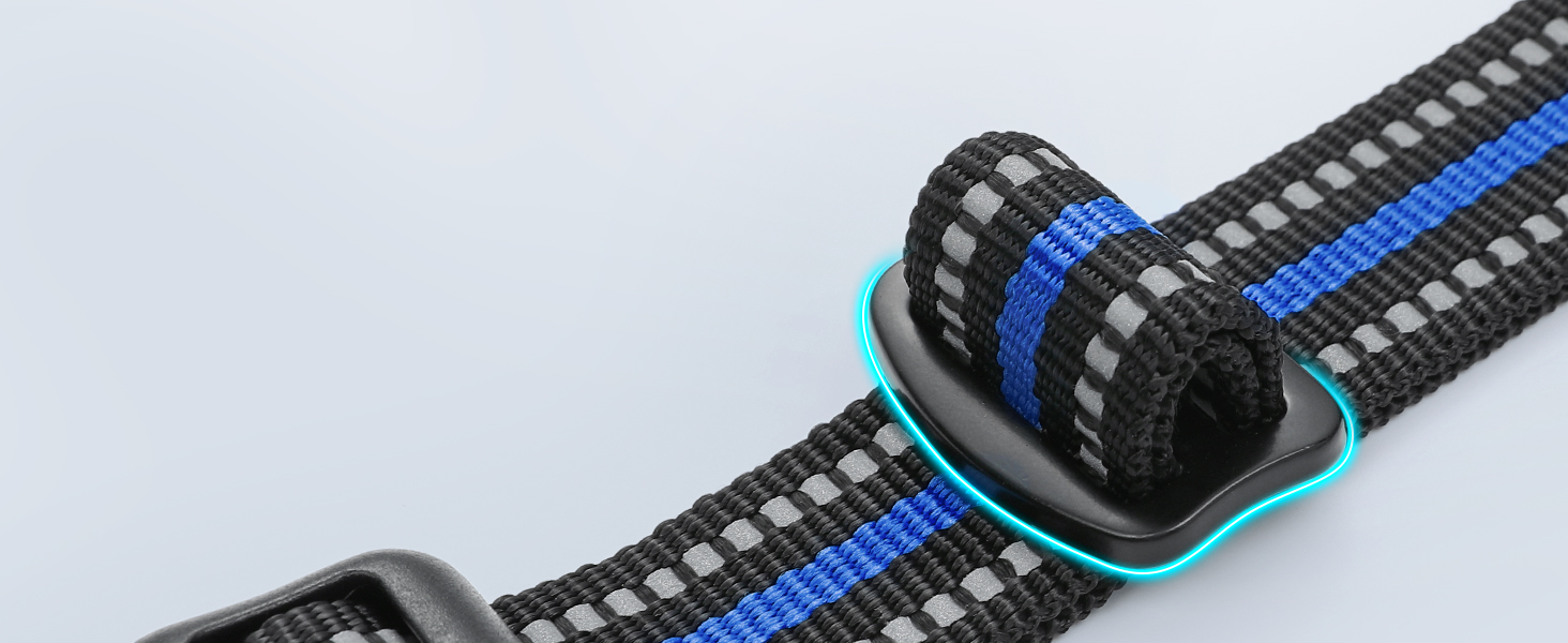 Шлейка для собак Eagloo великих порід, анти-тяга, з світловідбиваючими смугами, регульована, для Лабрадора, розмір L (XS, 1 шт., блакитний & оранжевий)