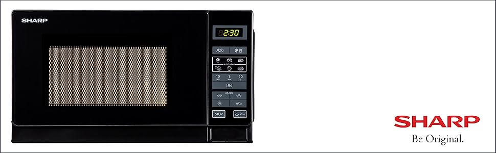 Мікрохвильова піч Sharp R742WW 2-в-1 з грилем, 25 л, 900 Вт, білий