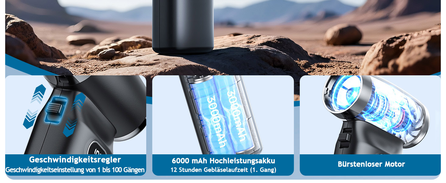 Портативний міні-пилосос для електроніки Air Duster: потужний повітряний пилосос для очищення комп'ютерів, клавіатур та авто