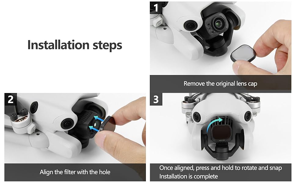 Набір ND фільтрів для DJI Mini 4 Pro | FPVtosky Mini 4 Pro | CPL, ND16, ND32, ND64, ND128, ND256